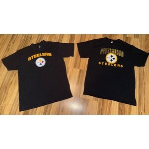 NFL Pittsburgh Steelers‎ Men's T Shirt Large Graphic Tee T-Shirt Majestic Lot